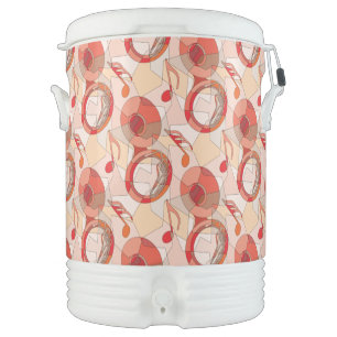 Tuba Music Note Fragments Beverage Cooler