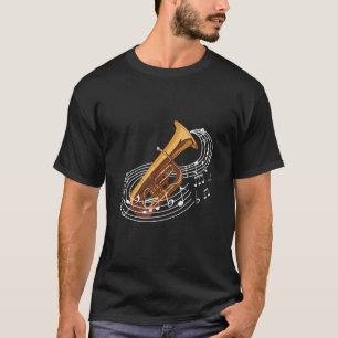 Tuba Music Notes Of Brass Instruments T-Shirt