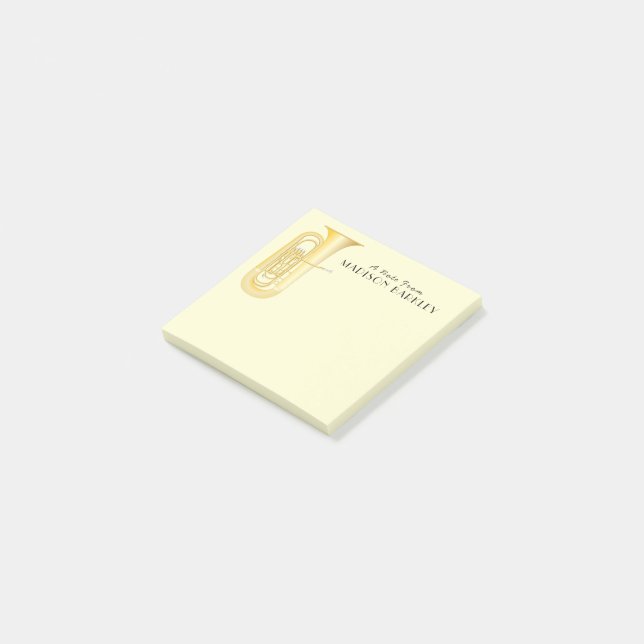 Tuba Musician Band Teacher Notes (Angled)