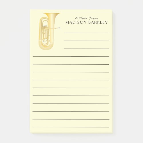 Tuba Musician Band Teacher Post_it Notes