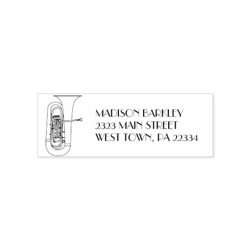 Tuba Musician Band Teacher Self_inking Stamp