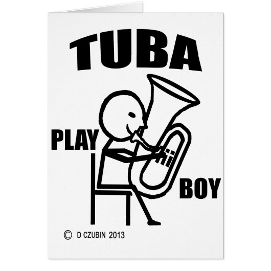 Tuba Play Boy Cards (Front)