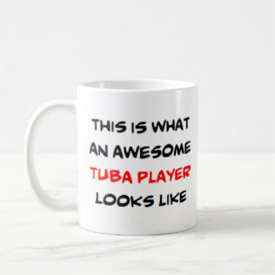 tuba player, awesome coffee mug