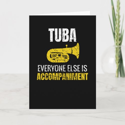 Tuba Player Gifts  Ms Tuba Marching Band Tubist Card