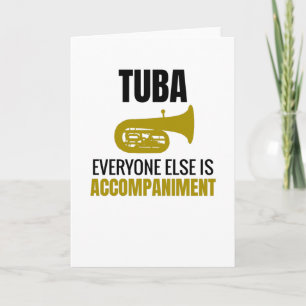 Tuba Player Gifts   Tuba Marching Band Tubist Card