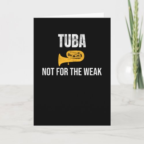 Tuba Player Gifts  Tuba Marching Band Tubist Card