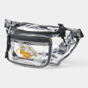 Tuba Player High School Band Customizable Clear Fanny Pack