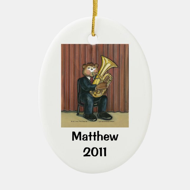 Tuba Player Personalized Ornament (Front)