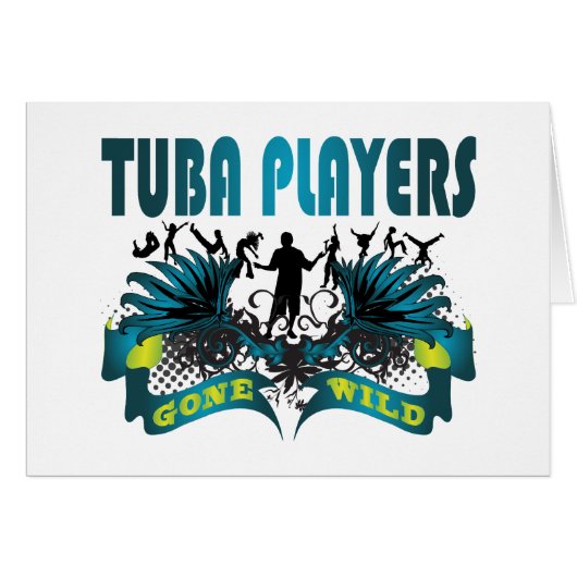 Tuba Players Gone Wild Cards (Front Horizontal)