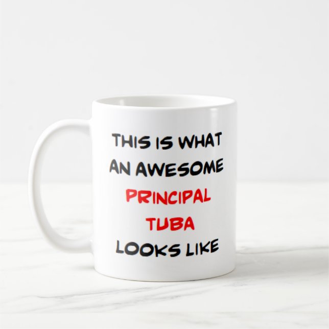 tuba principal, awesome coffee mug (Left)