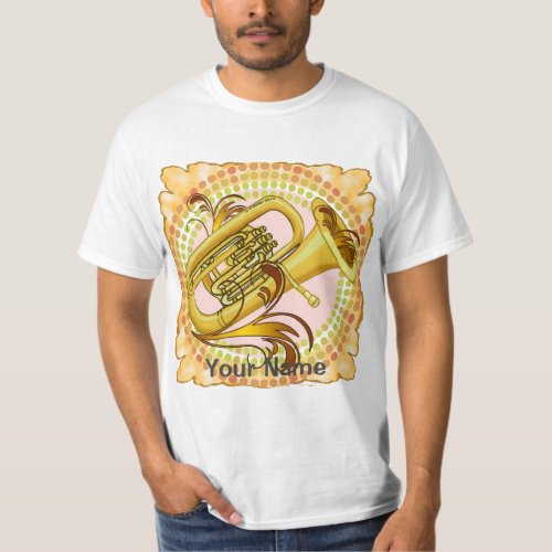 Tuba Rhythm custom name   t_shirt