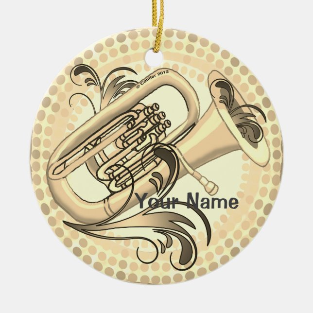 Tuba Rhythm Ornament (Front)