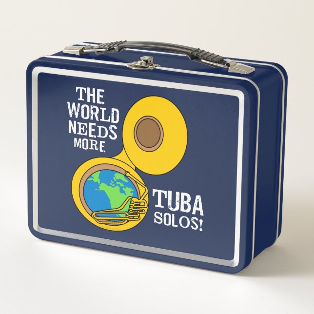 Tuba Solos Metal Lunch Box (Front)