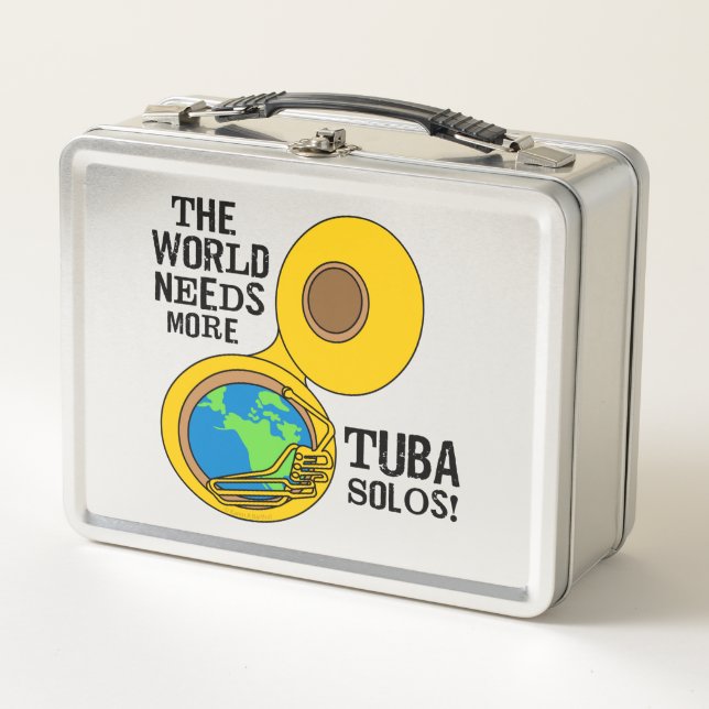 Tuba Solos Metal Lunch Box (Front)
