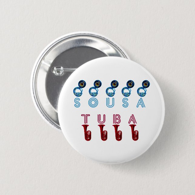 tuba sousa are instruments --  button (Front & Back)