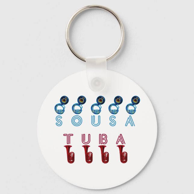 tuba sousa instruments keychain (Front)