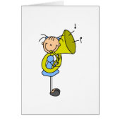 Tuba Stick Figure Card (Front)
