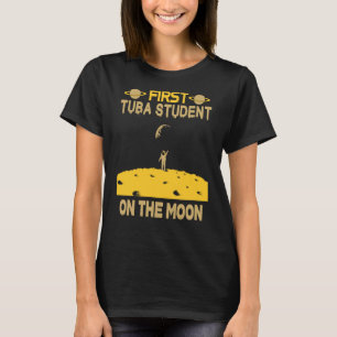 Tuba Student On The Moon T-Shirt