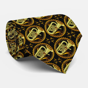 Tuba Swirls Neck Tie