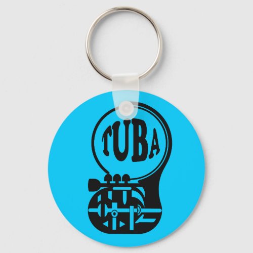 TUBA   Tuba Player Keychain
