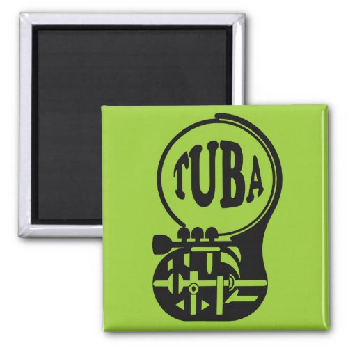 TUBA   Tuba Player Magnet
