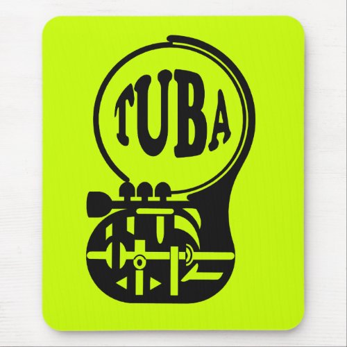 TUBA   Tuba Player Mouse Pad