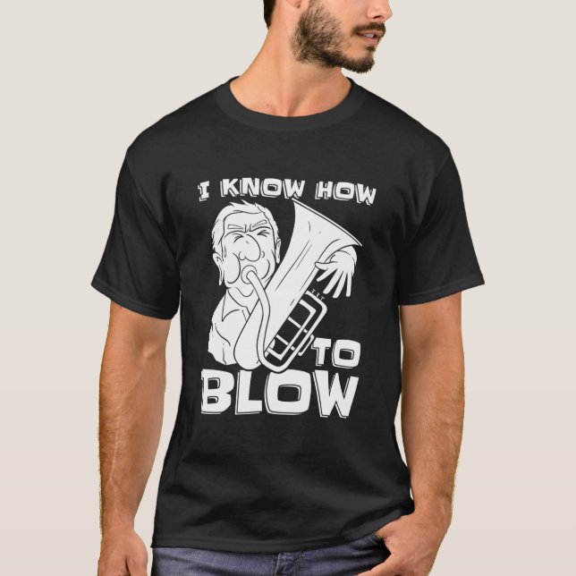 Tuba Tubist Musician Marching Band T-Shirt (Front)