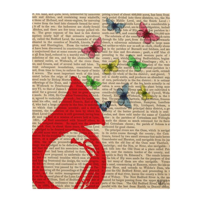 Tuba with Butterflies Wood Wall Decor (Front)
