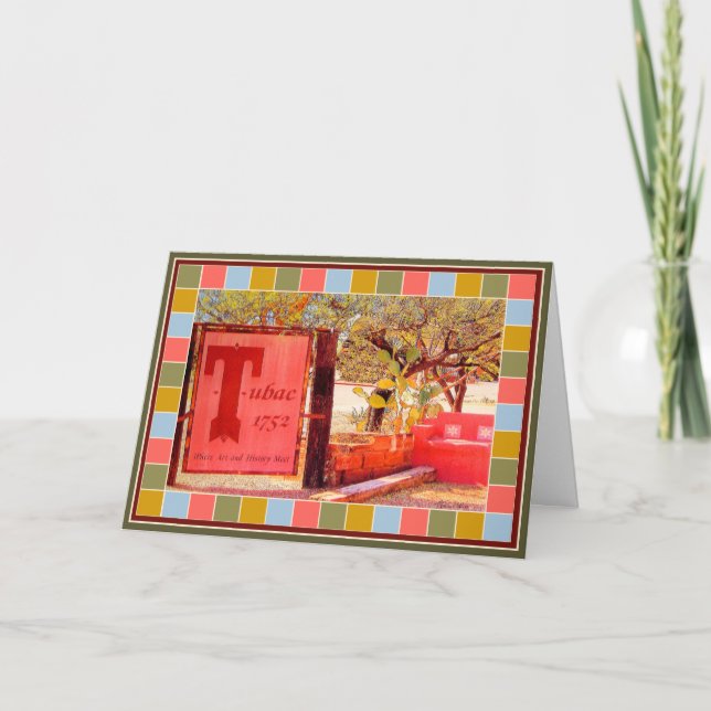 Tubac Corners  Mosaic Greeting Card (Front)