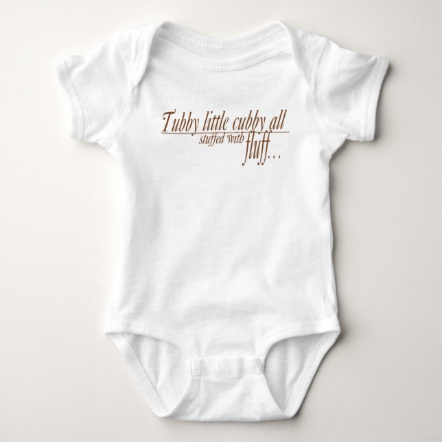 Tubby Cubby Baby Bodysuit (Front)