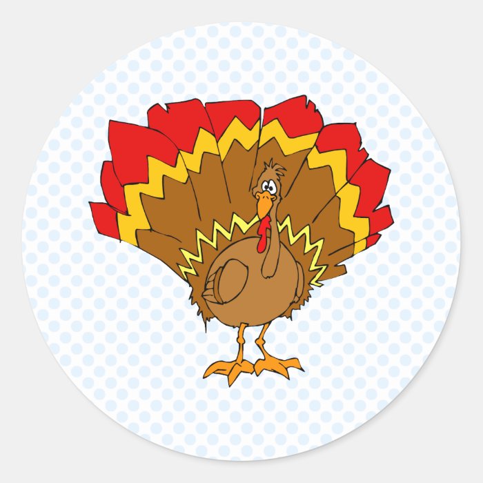 Tubby Turkey Sticker