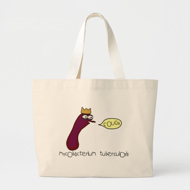 Tuberculosis Large Tote Bag (Front)