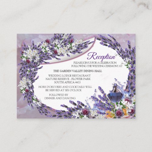 Tuberose  Lavender Blooms Enclosure Card