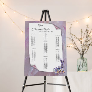 Tuberose & Lavender Blooms Foam Board
