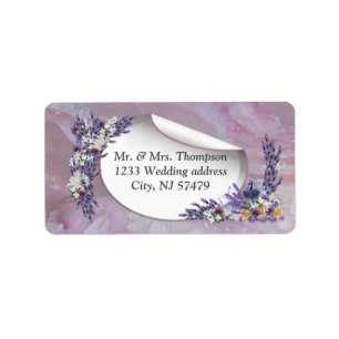 Tuberose & Lavender Blooms Label