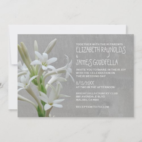 Tuberose Wedding Invitations