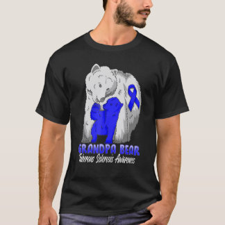 Tuberous Sclerosis Awareness Grandpa Support Ribbo T-Shirt