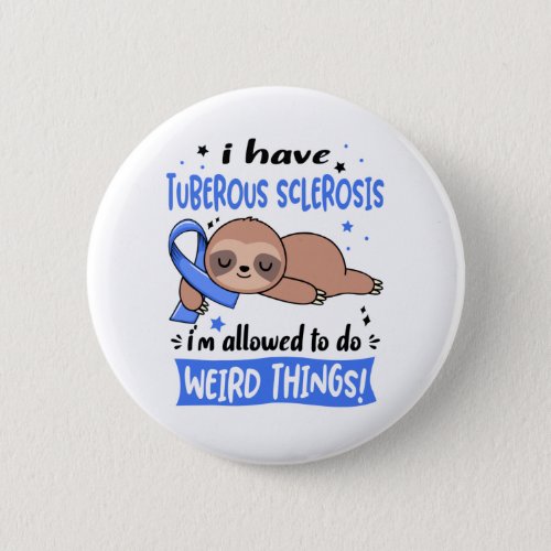 Tuberous Sclerosis Awareness Month Ribbon Gifts Button