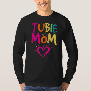 Tubie Mom Feeding Tube Gastrostomy Button Awarenes T-Shirt