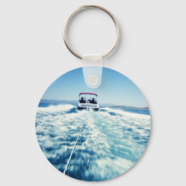 Tubing on Pyramid Lake Keychain (Front)