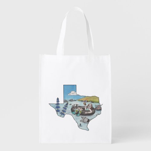 Tubing Texas Style Grocery Bag