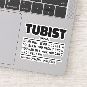 Tubist Noun Marching Band Tuba Player Quote  Sticker