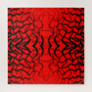 Tubular Black And Red Piping  Jigsaw Puzzle