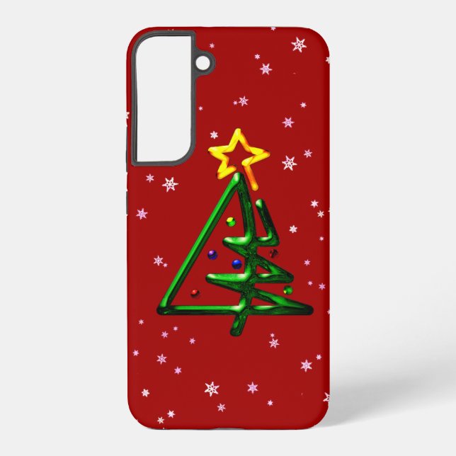 Tubular Chrome Christmas Tree Samsung Galaxy Case (Back)