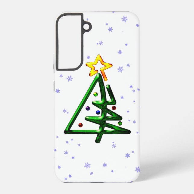 Tubular Chrome Christmas Tree Samsung Galaxy Case (Back)