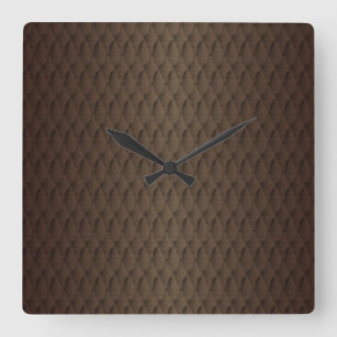 Tuck and Roll Square Wall Clock