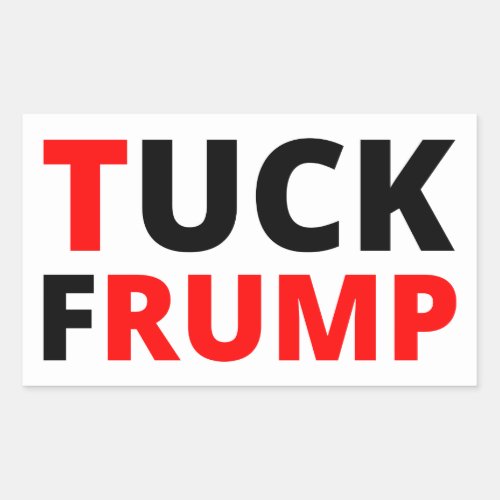 Tuck Frump Rectangular Sticker