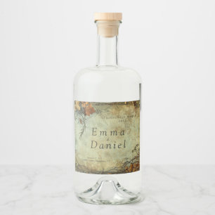 Tuckborough Whiskey Wedding Liquor Bottle Label