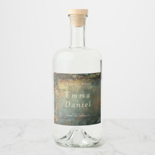 Tuckborough Whiskey Wedding Liquor Bottle Label