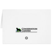 Tucker At Work Conservation Canines Labrador Cards (Back Horizontal)